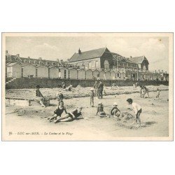 carte postale ancienne 14 LUC-SUR-MER. La Plage et Casino 25
