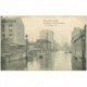 carte postale ancienne 93 SAINT DENIS. Rue Brise Echalas crue de la Seine