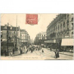 carte postale ancienne 93 SAINT DENIS. Rue de la République 1907