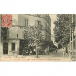 93 SAINT OUEN. Café Tabac Boulevard Victor Hugo 1906
