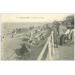 carte postale ancienne 14 LUC-SUR-MER. Le Repos sur la Plage