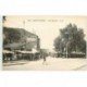 carte postale ancienne 93 SAINT OUEN. Rue Marceau. Le Marché et affiche Dubonnet