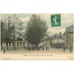93 STAINS. La Poste, Hôtel de Ville et Ecoles 1908