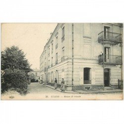 carte postale ancienne 93 STAIN. Maison de Retraite 1914 tampon militaire