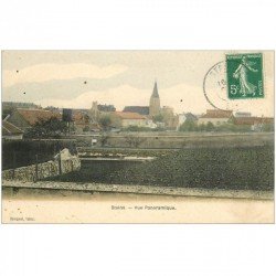 carte postale ancienne 93 STAIN. Vue panoramique 1908 avec Château d'Eau