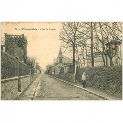 carte postale ancienne 93 VILLEMOMBLE. Allée du Centre 1909
