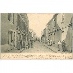 carte postale ancienne K. 91 BOISSY-SOUS-SAINT-YON. Rare La Poste Rue de Chârtres. Verso voerge