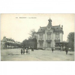 carte postale ancienne K. 91 BRUNOY. La Mairie 1913
