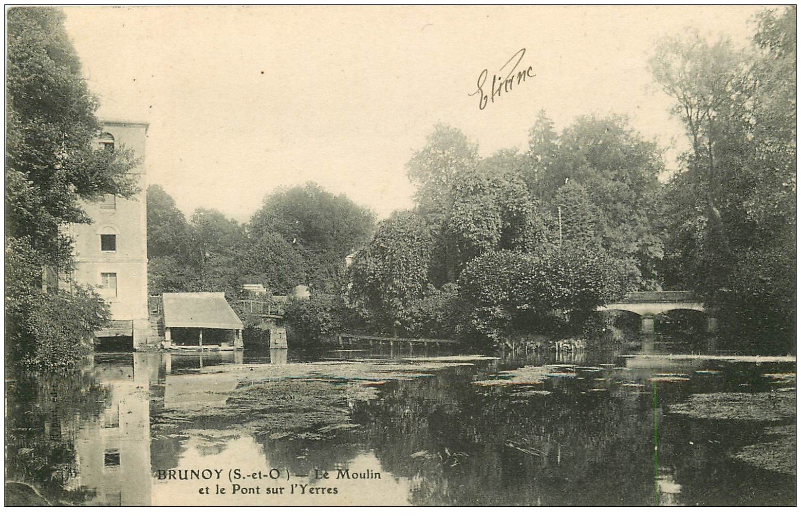 Carte Postale Ancienne CPA 91 Brunoy - Moulin De Jarcy Vue De La Route - Début 1900