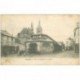 carte postale ancienne K. 91 DOURDAN. Place du Marché aux herbes 1904 animation Boucherie Duchêne