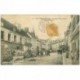 carte postale ancienne K. 91 ETAMPES. Place Notre-Dame après le Marché. Epicerie de Choix (dans l'état)...