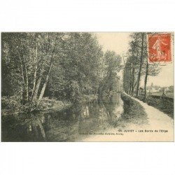 carte postale ancienne K. 91 JUVISY SUR ORGE. Les Bords de l'Orge 1917. Impeccable