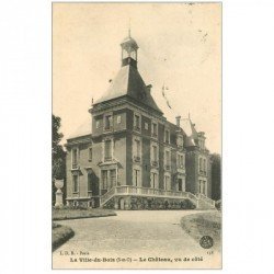 carte postale ancienne K. 91 LA VILLE-DU-BOIS. Le Château 1912 écriture croisée