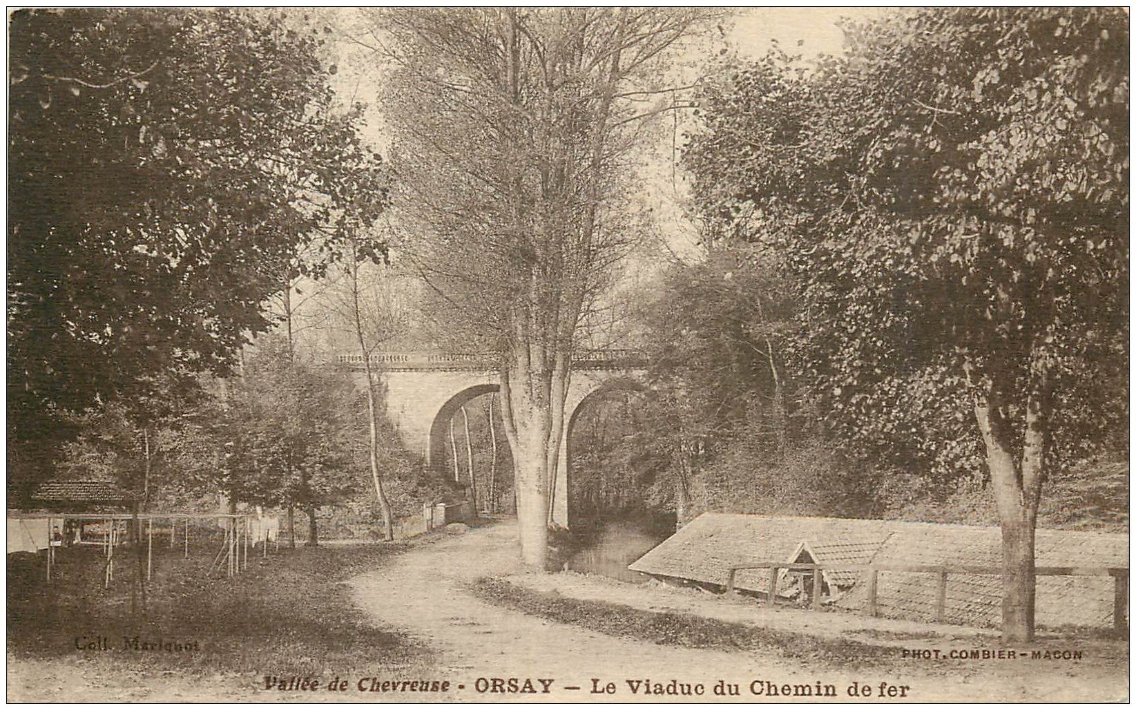 carte postale ancienne K. 91 ORSAY. Le Viaduc du Chemin de Fer