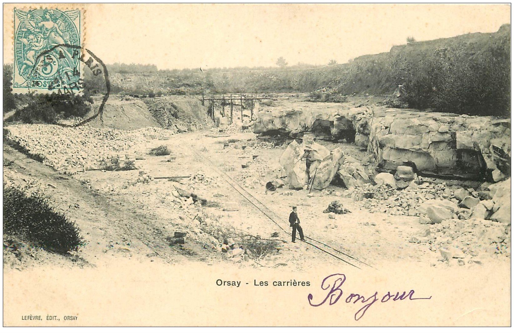 91 ORSAY. Les Carrières à Grès 1904