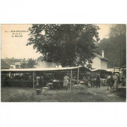 carte postale ancienne K. 91 RIS ORANGIS. Le Marché 1930