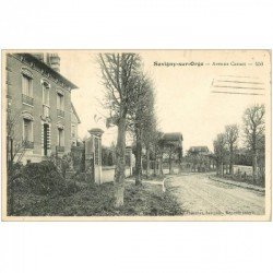 carte postale ancienne K. 91 SAVIGNY-SUR-ORGE. Avenue Carnot. Edition Thévenet