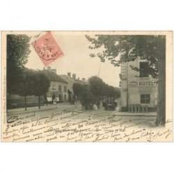 carte postale ancienne K. 91 SAVIGNY-SUR-ORGE. Avenue du Mail 1904 Hôtel Bar et Boucherie