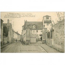 carte postale ancienne K. 91 SAVIGNY-SUR-ORGE. Grand Vaux. Cadran solaire des Bénédictins Rue Vigier. Collection Paul Allorge