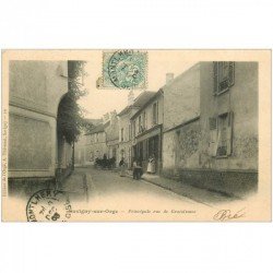 carte postale ancienne K. 91 SAVIGNY-SUR-ORGE. Principale Rue de Grandvaux 1903 Tabac