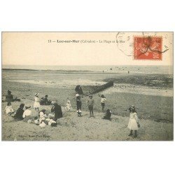 carte postale ancienne 14 LUC-SUR-MER. Plage et Mer 13 1918