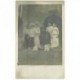 91 CORBEIL ESSONNES. Les Abattoirs superbe et rare Photo Carte Postale 1911 avec Garçons Bouchers et Cochons à terre
