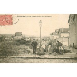 93 VILLEMOMBLE. La Fontaine à pompe manuelle Avenues Lespinasse et Frédy 1905