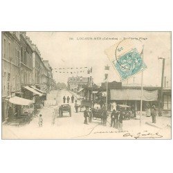 carte postale ancienne 14 LUC-SUR-MER. Rue de la Plage 1905