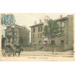 93 PIERREFITTE. Attelage devant la Gendarmerie 1904