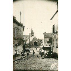 93 BAGNOLET. Enfants et Camion rue Lénine ex Rue de Montreuil 1950 Eglise Saint-Leu-Saint-Gilles