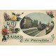 93 PIERREFITTE. Carte montage fantaisie Train en Gare