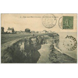 carte postale ancienne 14 LUC-SUR-MER. Villas sur Falaises 1920