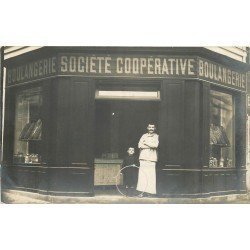 93 MONTREUIL-SOUS-BOIS. Boulangerie Société Coopérative. CPA Photo 29 rue Victor Hugo ou 47 rue de la Beaune... 1912