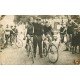 51 AY EN CHAMPAGNE Marne. Départ d'une Course de Vélos. Cyclistes et Sportifs. Rare Photo Carte Postale