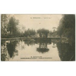 carte postale ancienne 14 MAISONCELLES-LA-JOURDAN. Etang du Pont-es-Retoun 1906