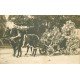 06 NICE. Rare Photo Carte Postale bel attelage pour Bataille de Fleurs