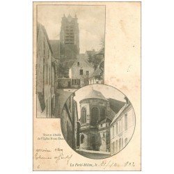 carte postale ancienne 02 LA FERTE-MILON. Tour et Abside Eglise Notre-Dame 1902