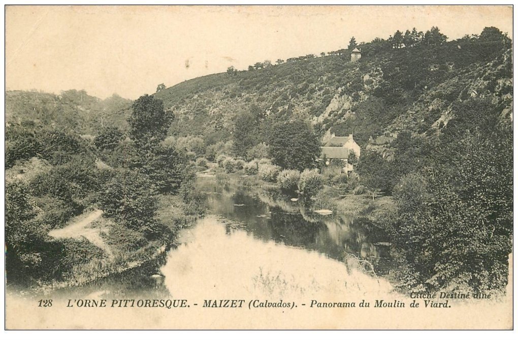 carte postale ancienne 14 MAIZET. Moulin de Viard