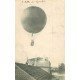 93 BAGNOLET. Le Ballon survolant la Mairie 1909. Mongolfière Aéroplane Transports