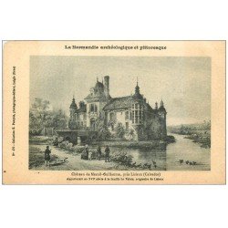 carte postale ancienne 14 MESNIL-GUILLAUME. Le Château 1918. Carte le luxe papier Velin dépoupe à la ficelle