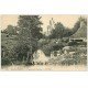 14 MESNIL-SIMON. Paysage aux Douaires. Lavandière et Pêcheur à la ligne 1920
