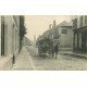 51 MOURMELON LE GRAND. Attelage militaire Rue du Génie et Café Français Rue Saint Martin 1914