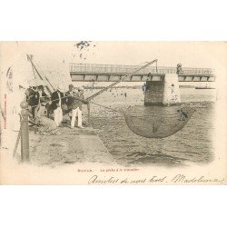 17 ROYAN. La Pêche à la Crevette au Carrelet 1904. Métiers de la Mer