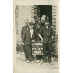 10 CAMP DE MAILLY. Photo carte postale de Militaires 1929