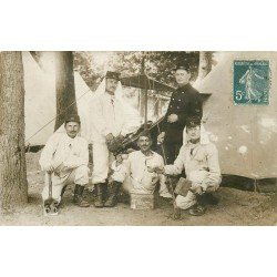 78 MAISONS-LAFFITTE. Rare Militaires du 76 ème Régiment 1911. Superbe Photo Carte Postale 11ème Compagnie Escouade
