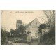 carte postale ancienne 14 MOUEN. Voiture Tacot devant l'Eglise