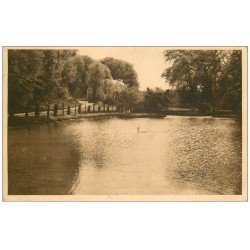 carte postale ancienne 14 ORBEC. Château de la Vespière Etang 1948 avec Cygne