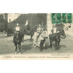 45 ORLEANS. Fêtes Jeanne d'Arc. Le Cortège Dunois ses héraults et son Porte Etendart 1913