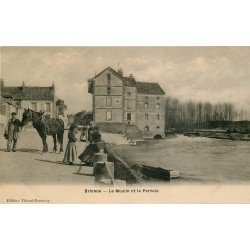 89 BRIENON. Le Moulin et le Pertuis avec Cheval de trait