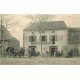 81 LACABANE DE TANUS. Attelage devant l'Hôtel Riboulet Café Boucherie Epicerie Mercerie 1904